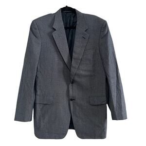 Canali for H Stockton Gray Nailhead Silk Wool 2 Button Sport Coat Blazer 42L